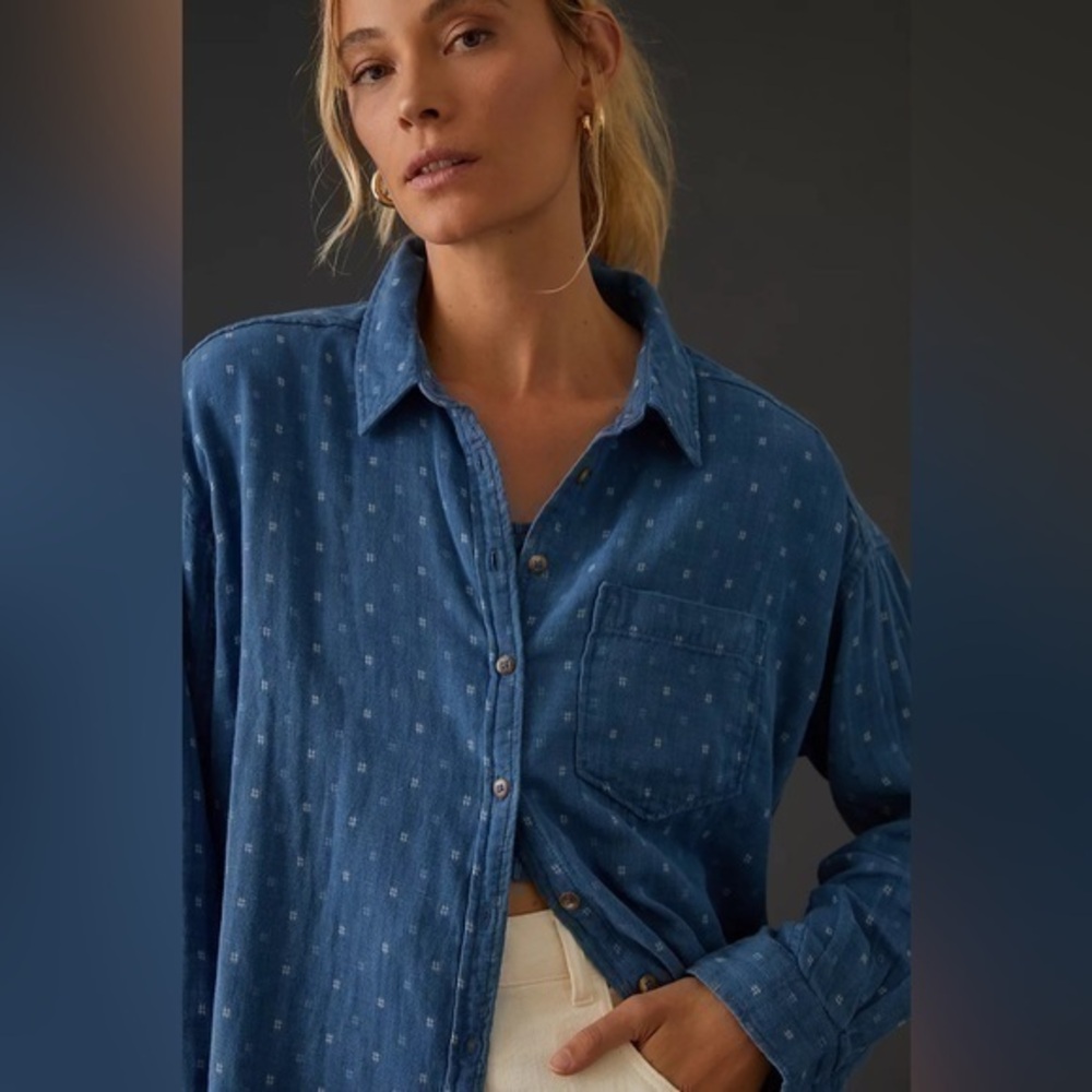Anthropologie Pilcro Cotton Buttondown